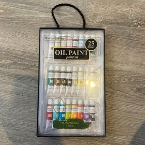 25 piece Oil Paint Set with Pallet